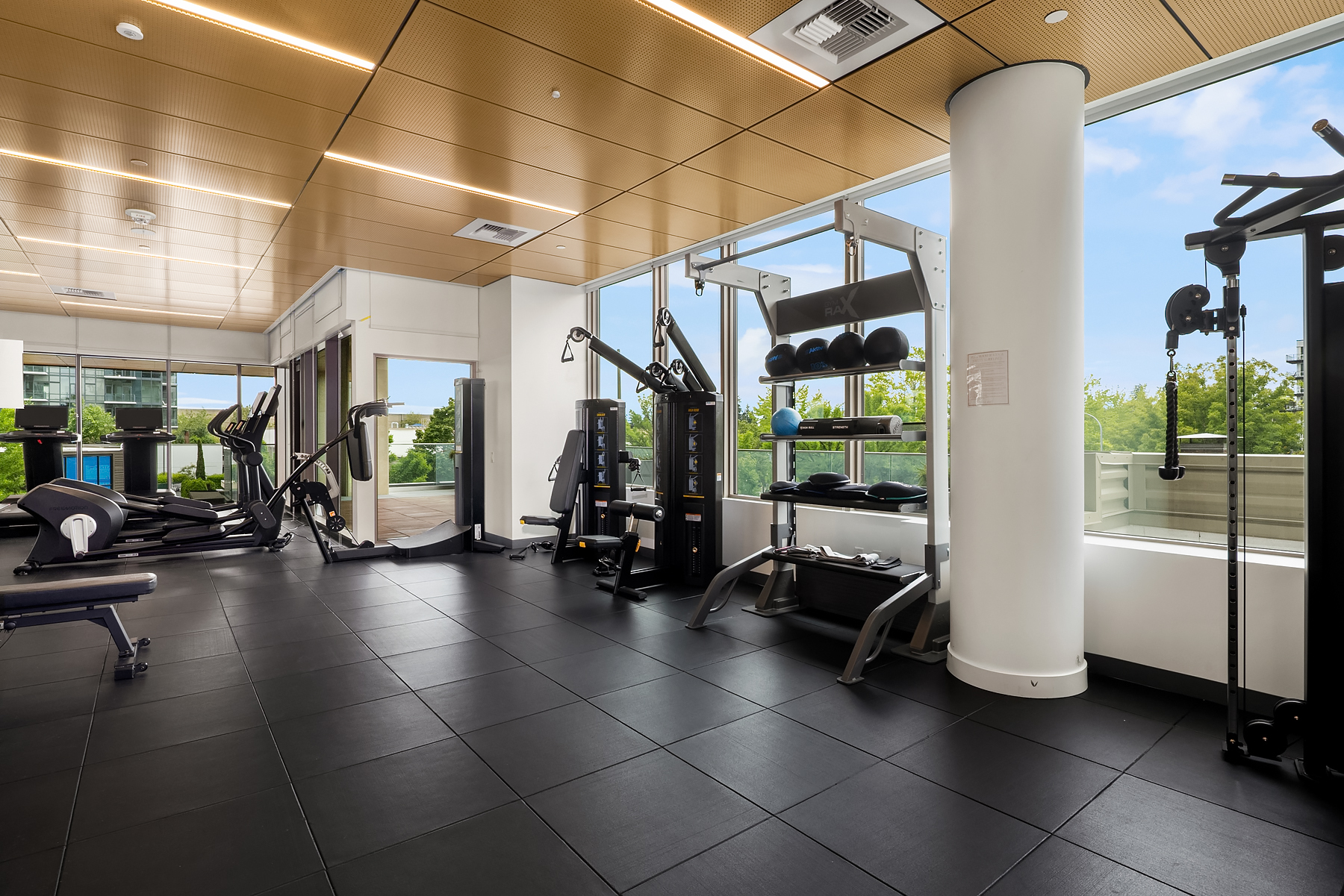 Strength training area of the fitness center