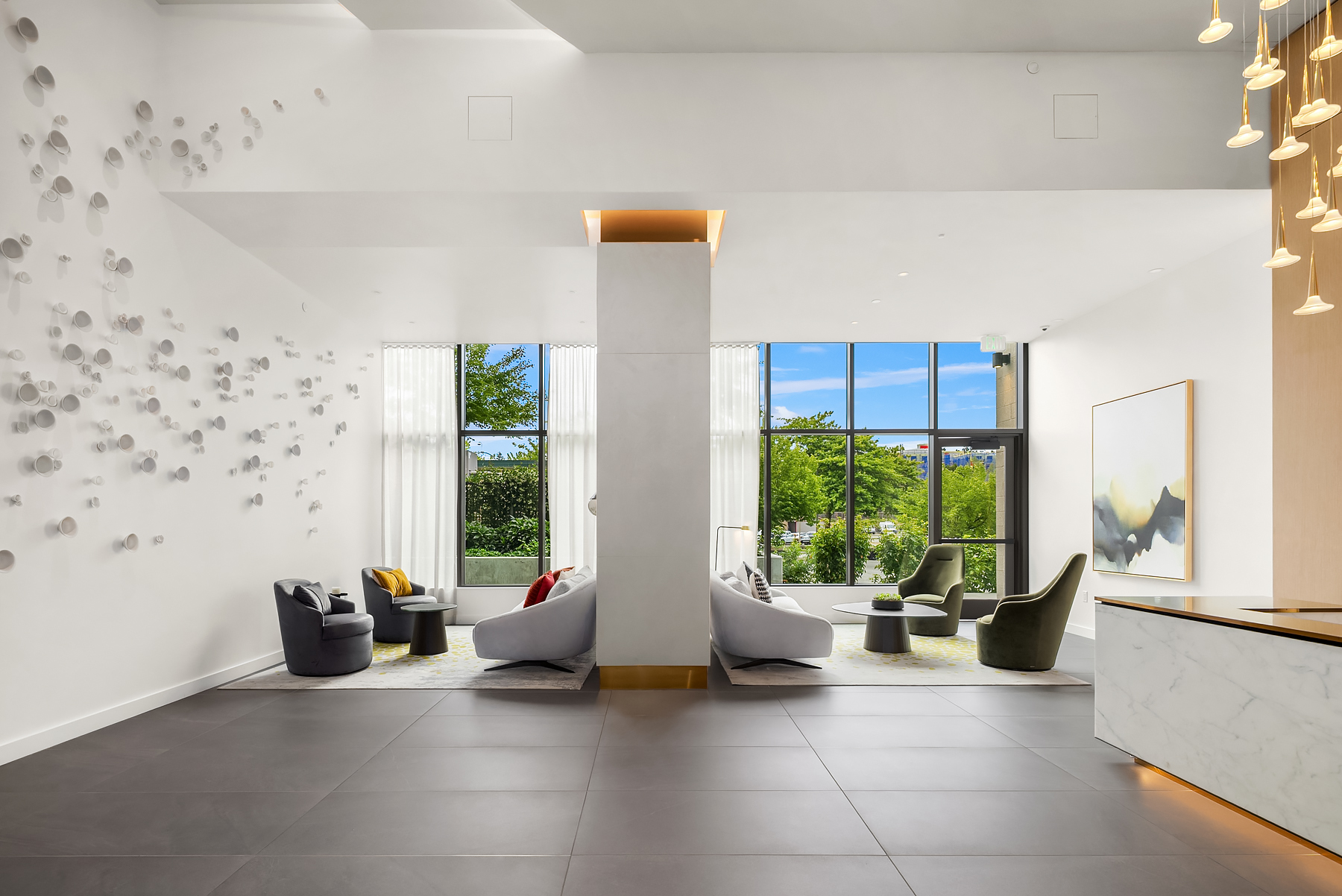 Resident lounge off the lobby